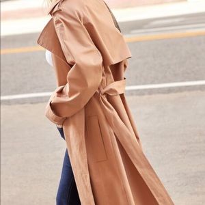 Dynamite trench coat with belt size XS camel color